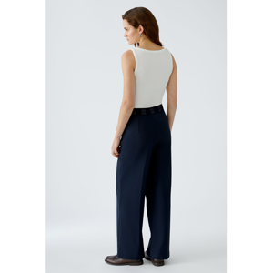 Oui Dark Blue Trouser